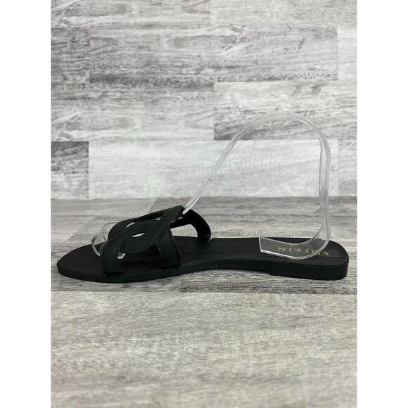 She & In Womens Black Open-Toe Slide Sandals Size 8 - Picture 6 of 8